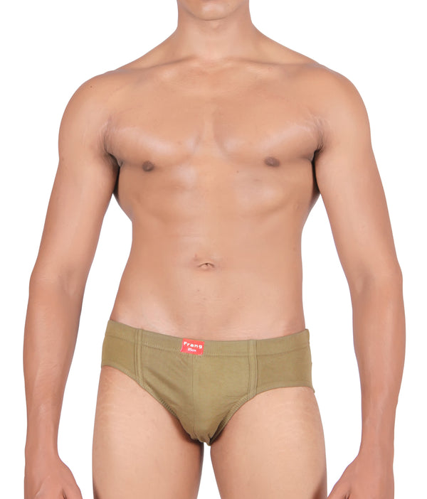 Men's Light Beige Inner Elastic Briefs