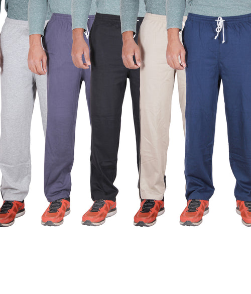 Copy of Men Solid Track Pants - Pack of 5
